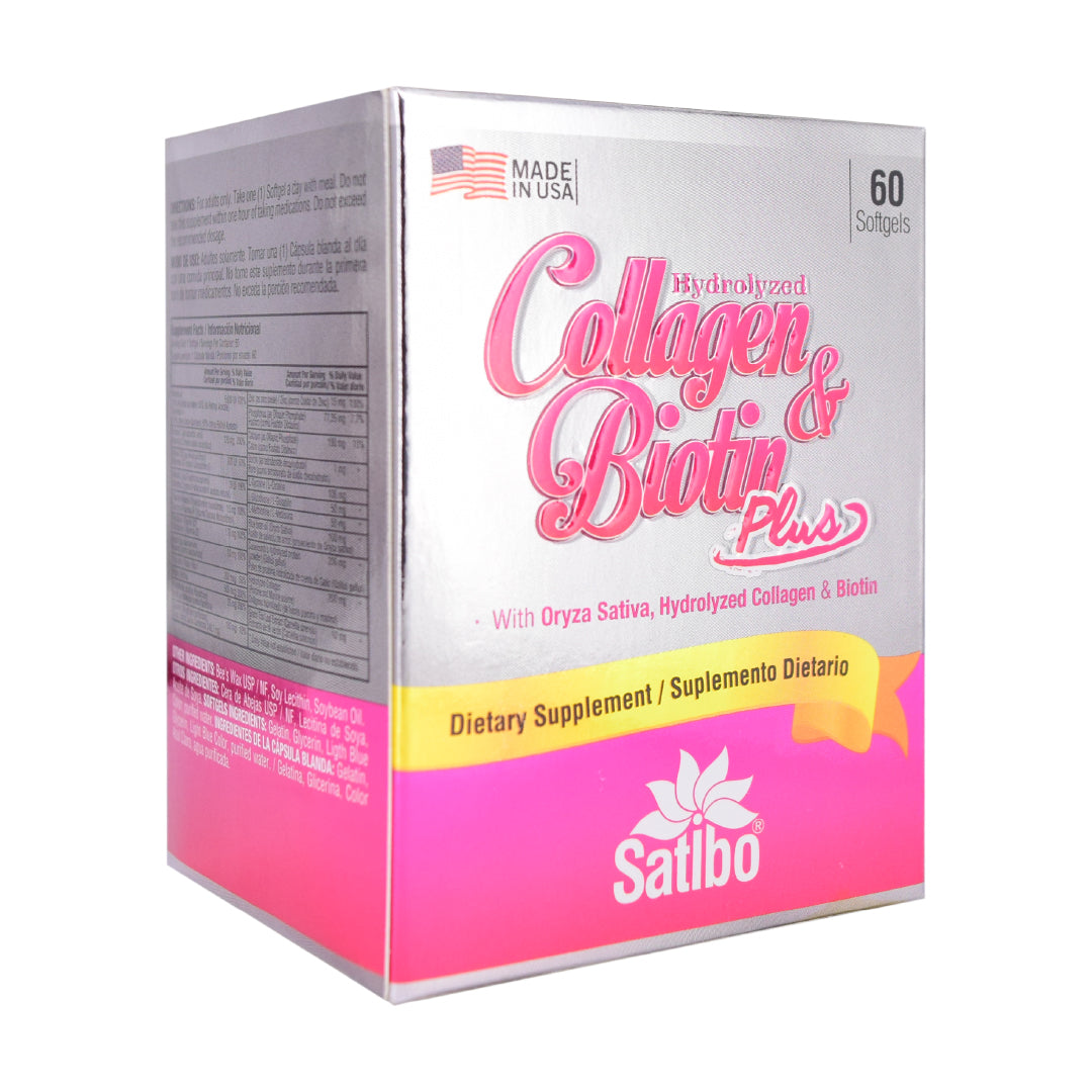 Imagen del producto COLAGENO + BIOTINA x 60 softgels de Satibo en Giravital