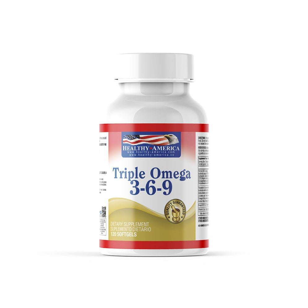 Imagen del producto TRIPLE OMEGA 3 6 9 1200 MG x 120 PERLA HA de Healthy America en Giravital