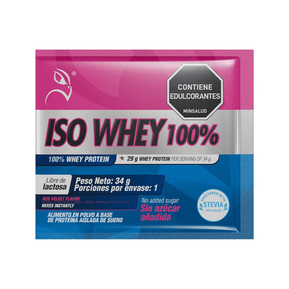 ISO WHEY 100% RED VELVET FLAVOR 34G/12 UNID - imagen adicional 2