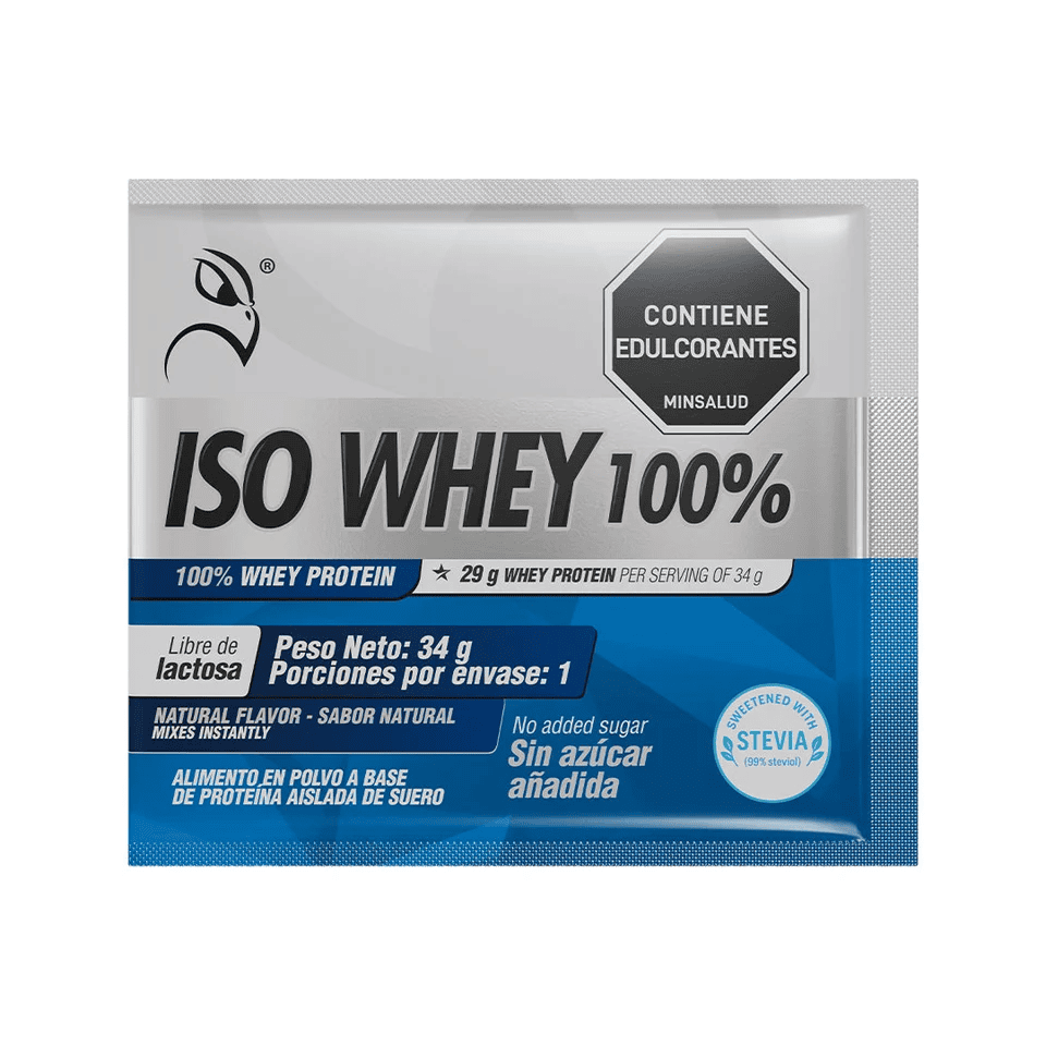 ISO WHEY 100% UNFLAVORED 34G/12 UNID - imagen adicional 2