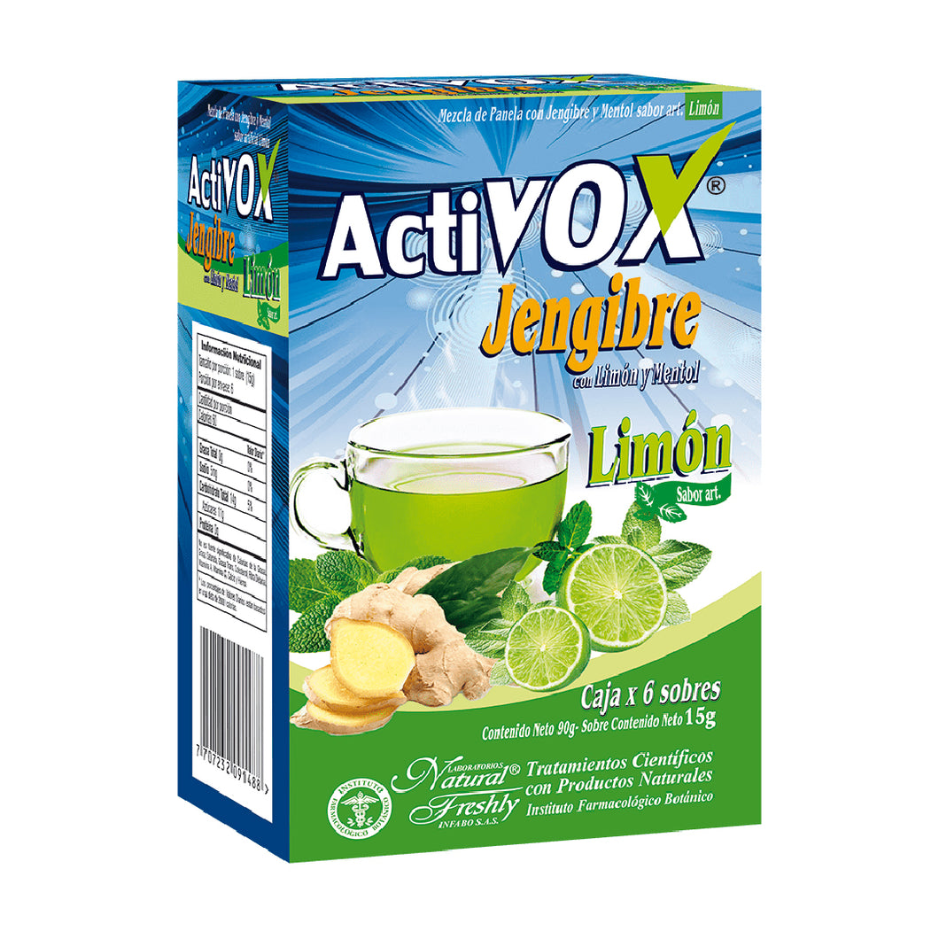 ACTIVOX JENGIBRE-LIMON X 6 SOBRES
