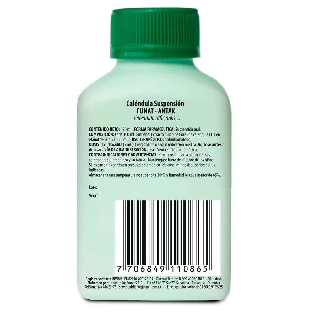 ANTAX CALENDULA SUSPENSION X 170 ML - imagen adicional 2