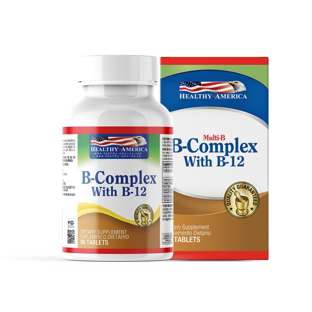 Imagen del producto B COMPLEX x 90 TAB HEALTHY de Healthy America en Giravital