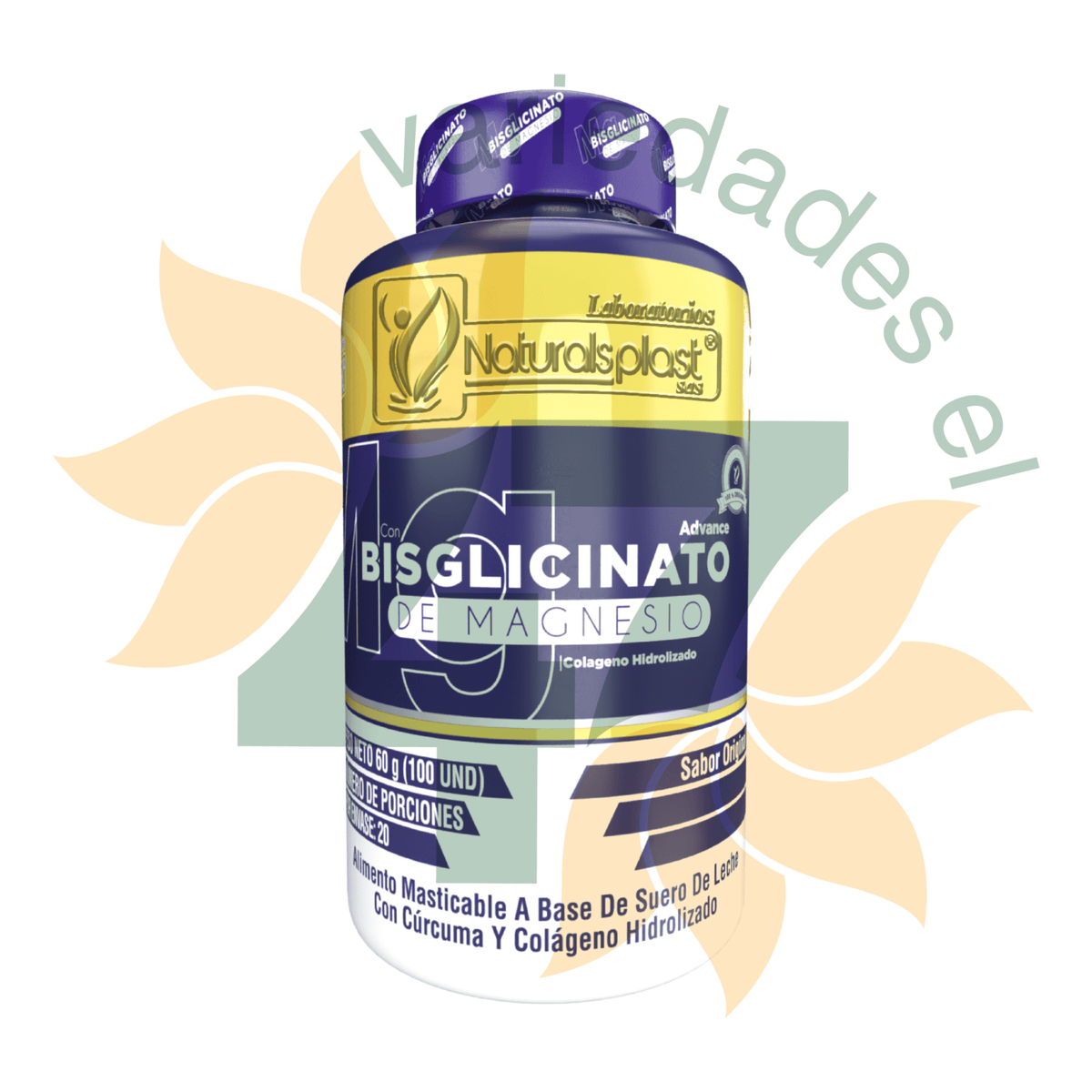 BISGLICINATO DE MAGNESIO *100 TABLETAS - NATURALSPLAST