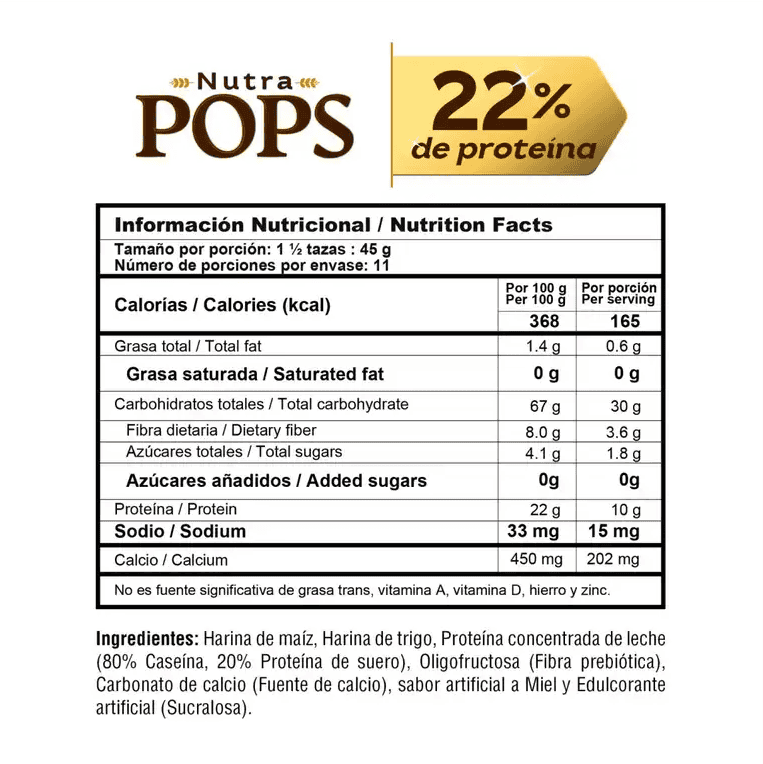 CAJA NUTRA POPS X 2 BOLSA (1 LB) - imagen adicional 2