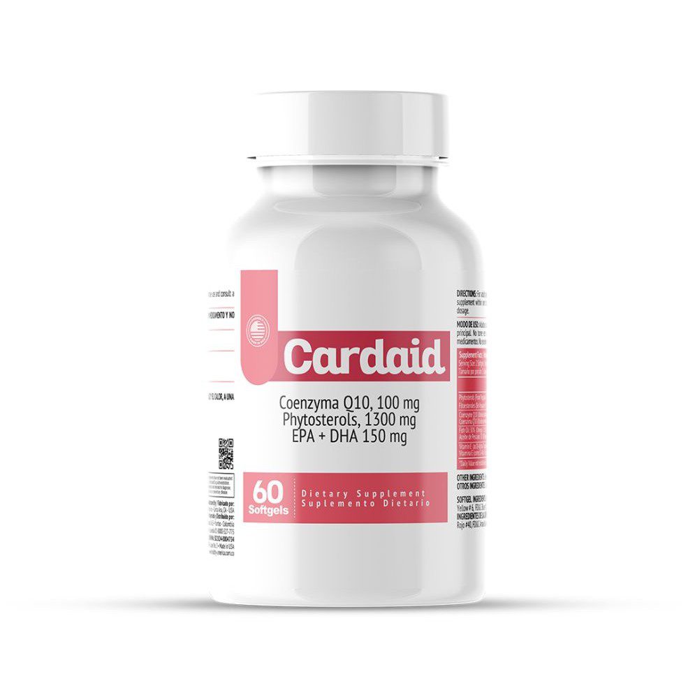 CARDAID X 60 SOFG COENZYMA Q10 PHYTOSTEROLS - HEALTHY AMERICA