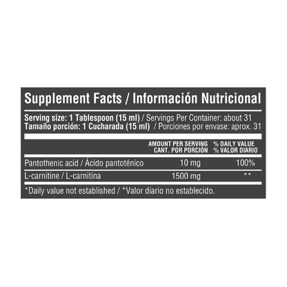 CARNITINE LIQUIDA 1500 MG 16 FL OZ HEALTHY - imagen adicional 2