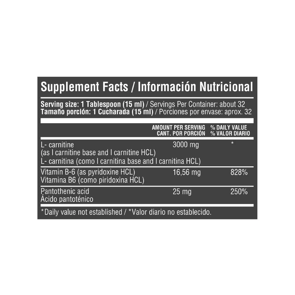 CARNITINE LIQUIDA 3000 MG 16 FL OZ HEALTHY - imagen adicional 2