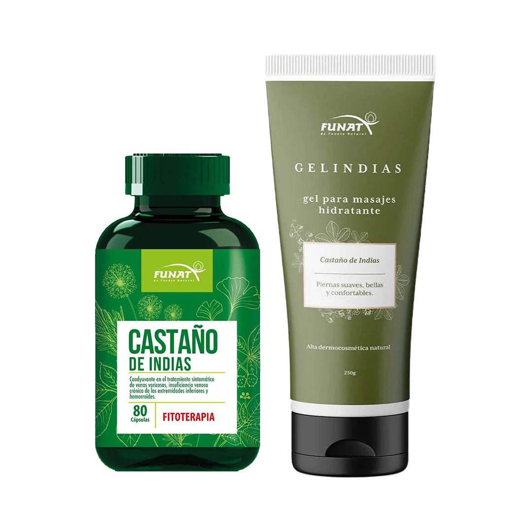 CASTAÑO CAPSULAS X 80 + PROM GEL INDIAS - FUNAT