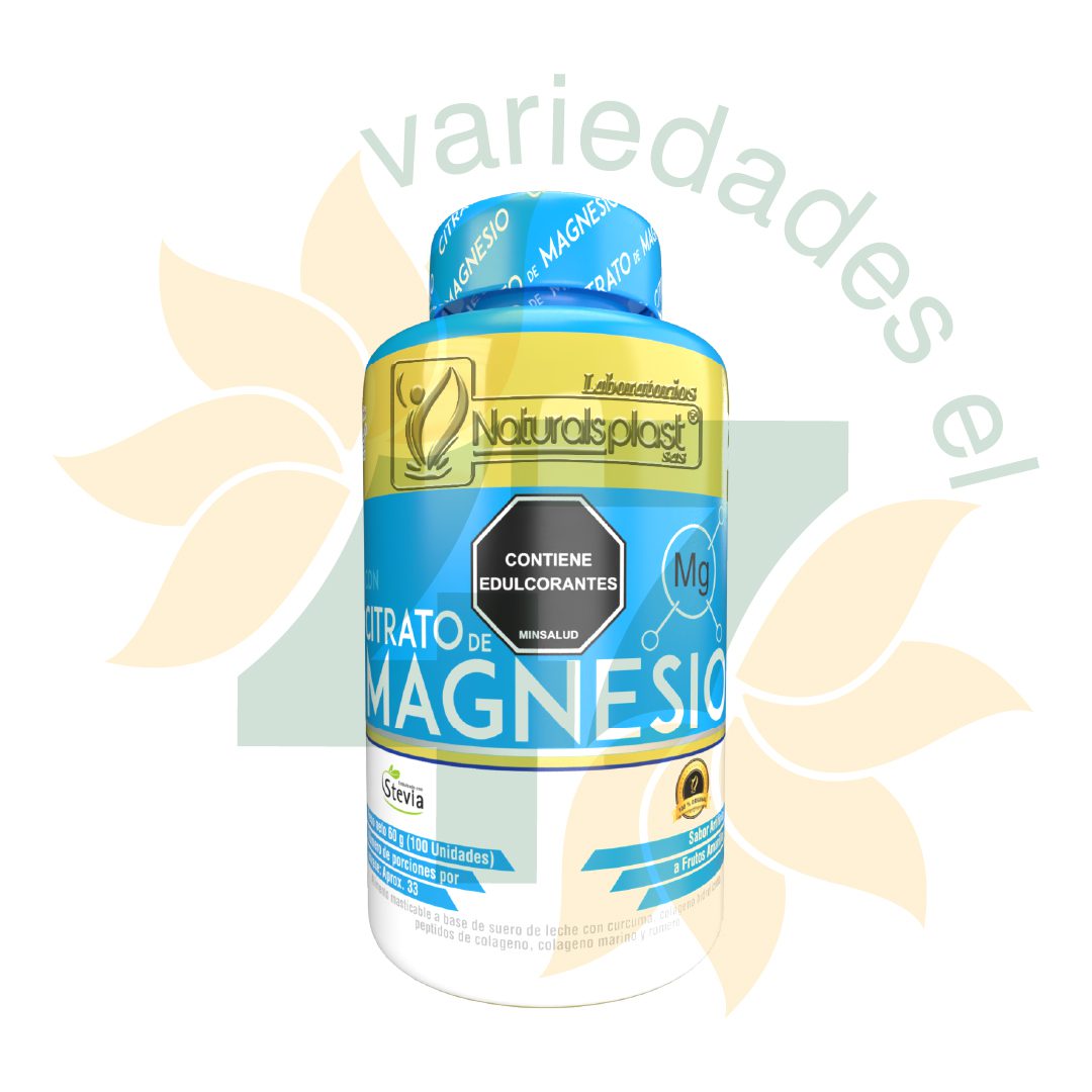 CITRATO DE MAGNESIO FRASCO X 100 TABLETAS - NATURALSPLAST