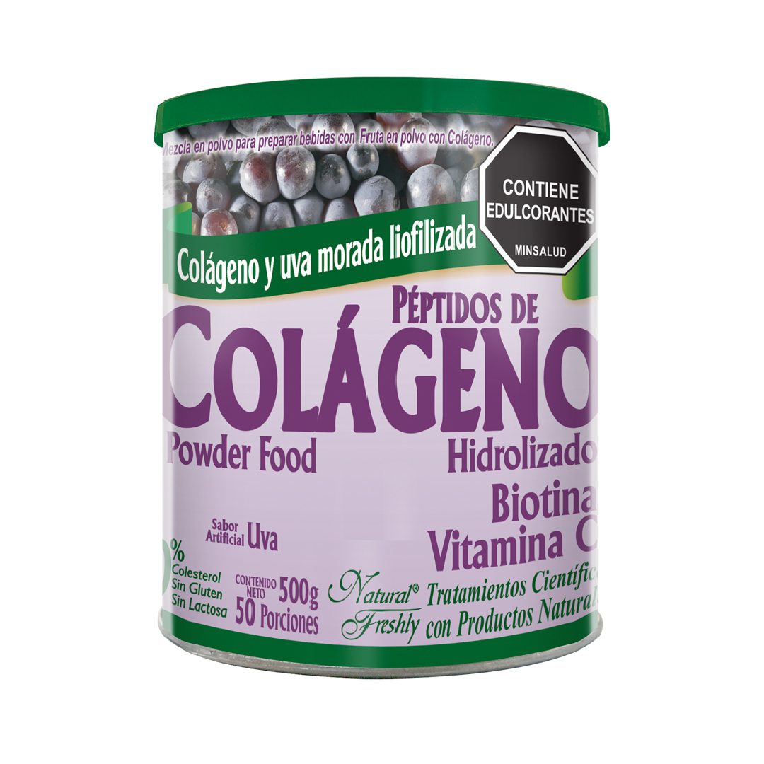COLAGENO + PEPTIDOS UVA X 500 GR POLVO FRES - FRESHLY