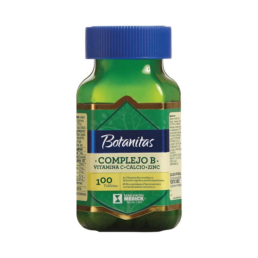 COMPLEJO B+CA+ZIN+VIT C X 100 TAB