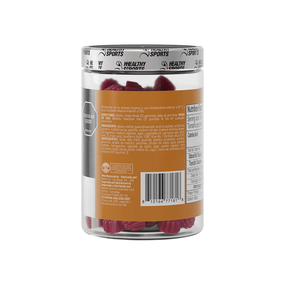 CREATINE 3G SERVING X 120 GUMMIES - imagen adicional 3