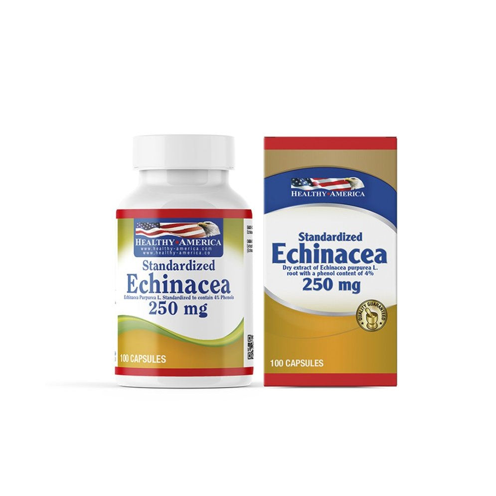 Imagen del producto ECHINACEA 250 MG x 100 cápsulas de Healthy America en Giravital