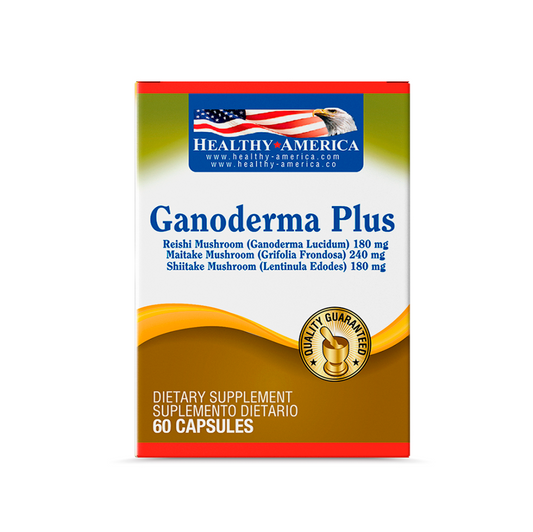 Imagen del producto GANODERMA 300 MG x 60 cápsulas HEALTHY de Healthy America en Giravital