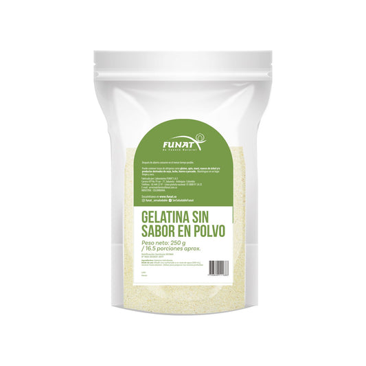GELATINA SIN SABOR POLVO X250 GR FUNAT