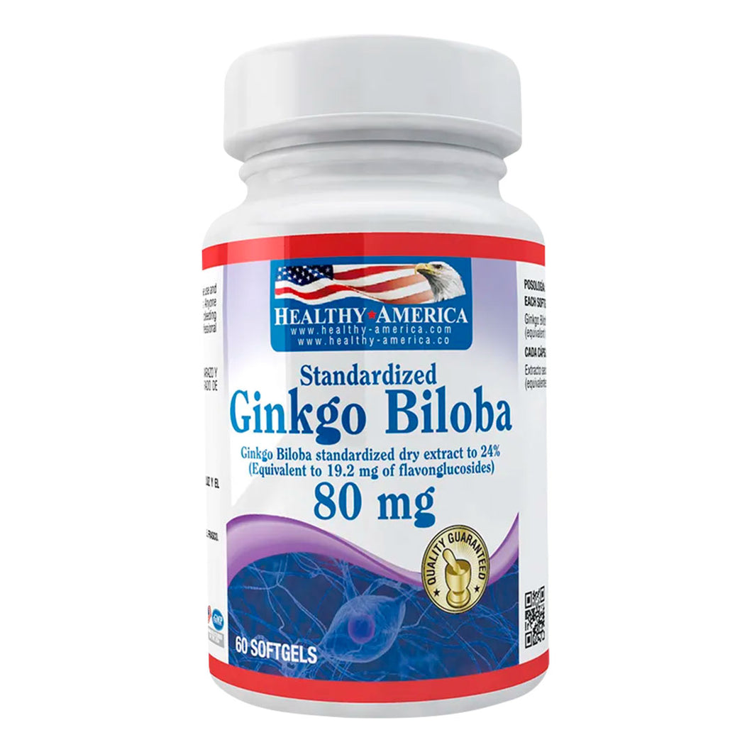 GINKGO BILOBA  80 mg X 60 SOFGELS