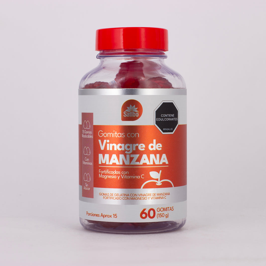 GOMAS DE VINAGRE MANZANA X 60