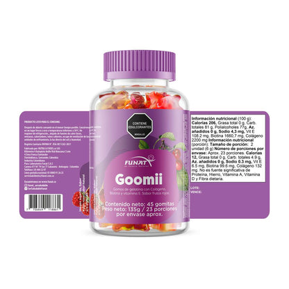 GOMITAS COLAGENO + BIOTINA X 45 FUNAT - imagen adicional 2