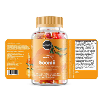 GOMITAS VITAMINA C + ZINC X 45 FUNAT - imagen adicional 2
