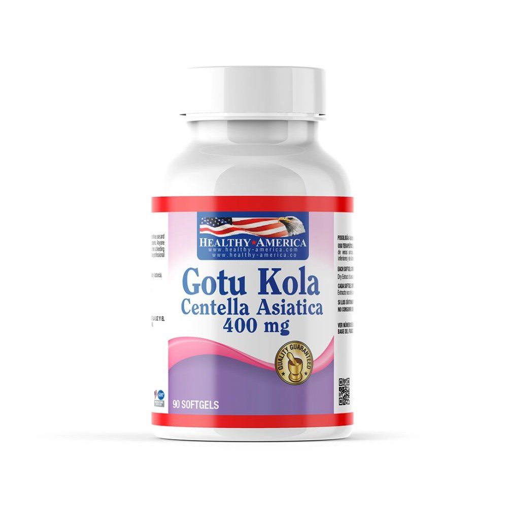 GOTU KOLA 400 MG X 90 IVA - HEALTHY AMERICA