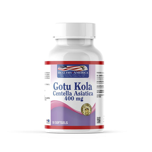Imagen del producto GOTU KOLA (CENTELLA ASIATICA x 30 SOFG) de Healthy America en Giravital
