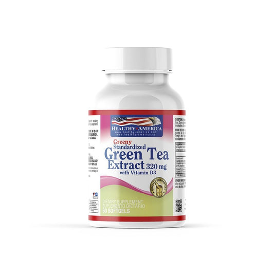 Imagen del producto GREEN TEA 320 MG x 60 SOF HA de Healthy America en Giravital