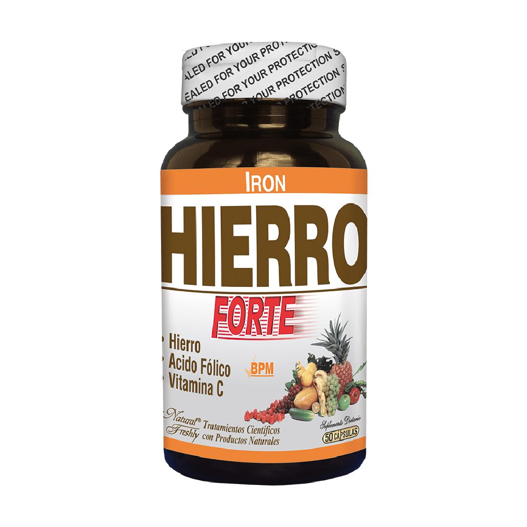 HIERRO ACIDO FOLICO + VIT C FRASCO X 50 CAP - FRESHLY