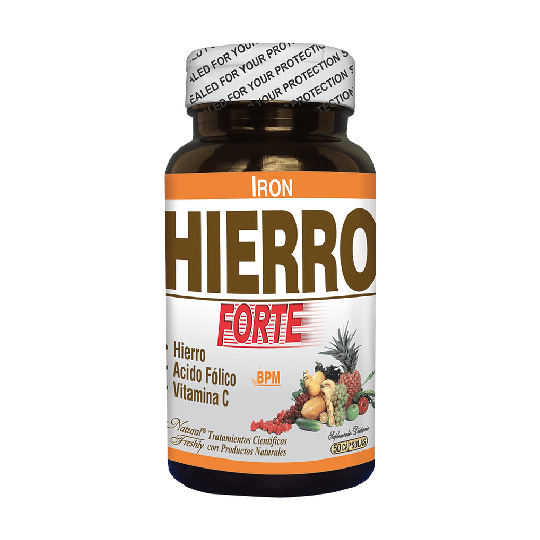 HIERRO ACIDO FOLICO + VIT C FRASCO X 50 CAP