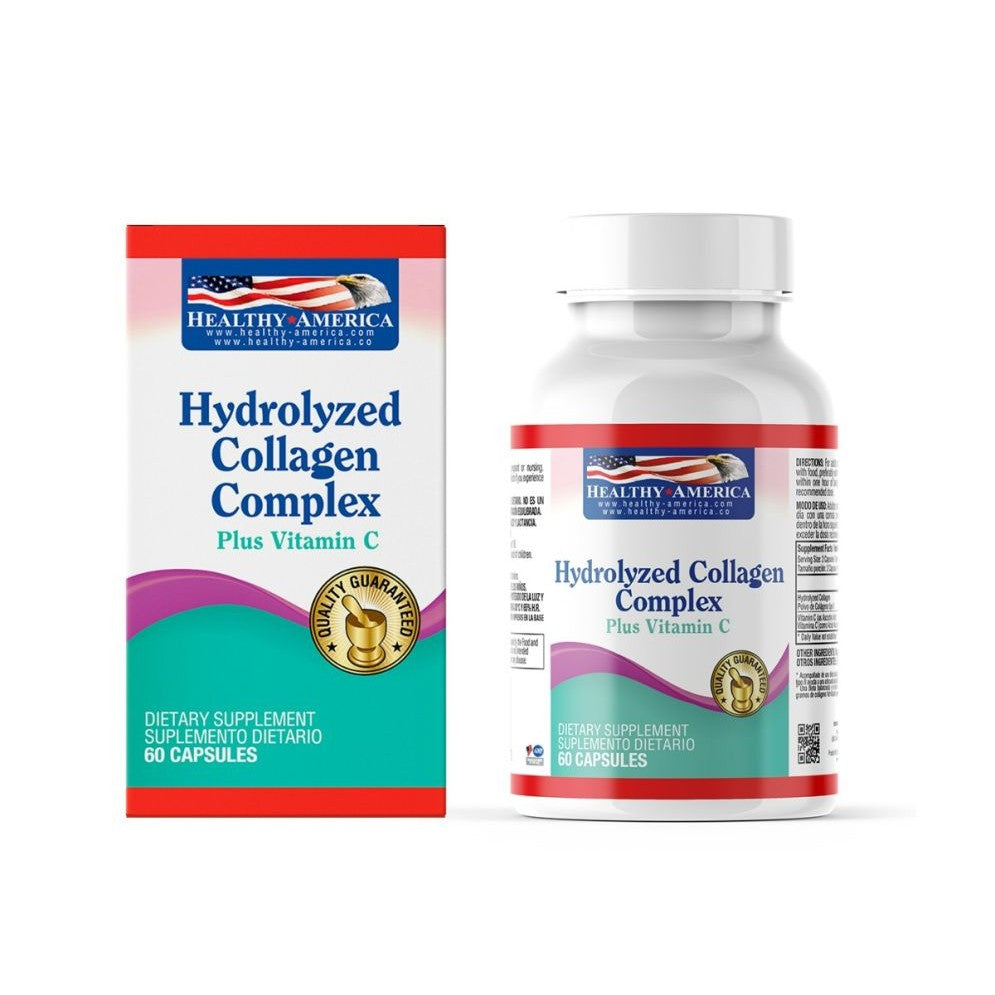 Imagen del producto HYDROLYZED COLAGENO + VC x 60 cápsulas de Healthy America en Giravital