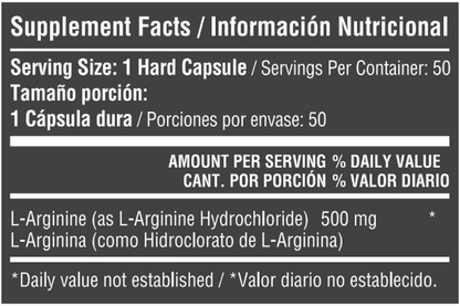 L-ARGININA 500 MG X 50 CAP HA - imagen adicional 2