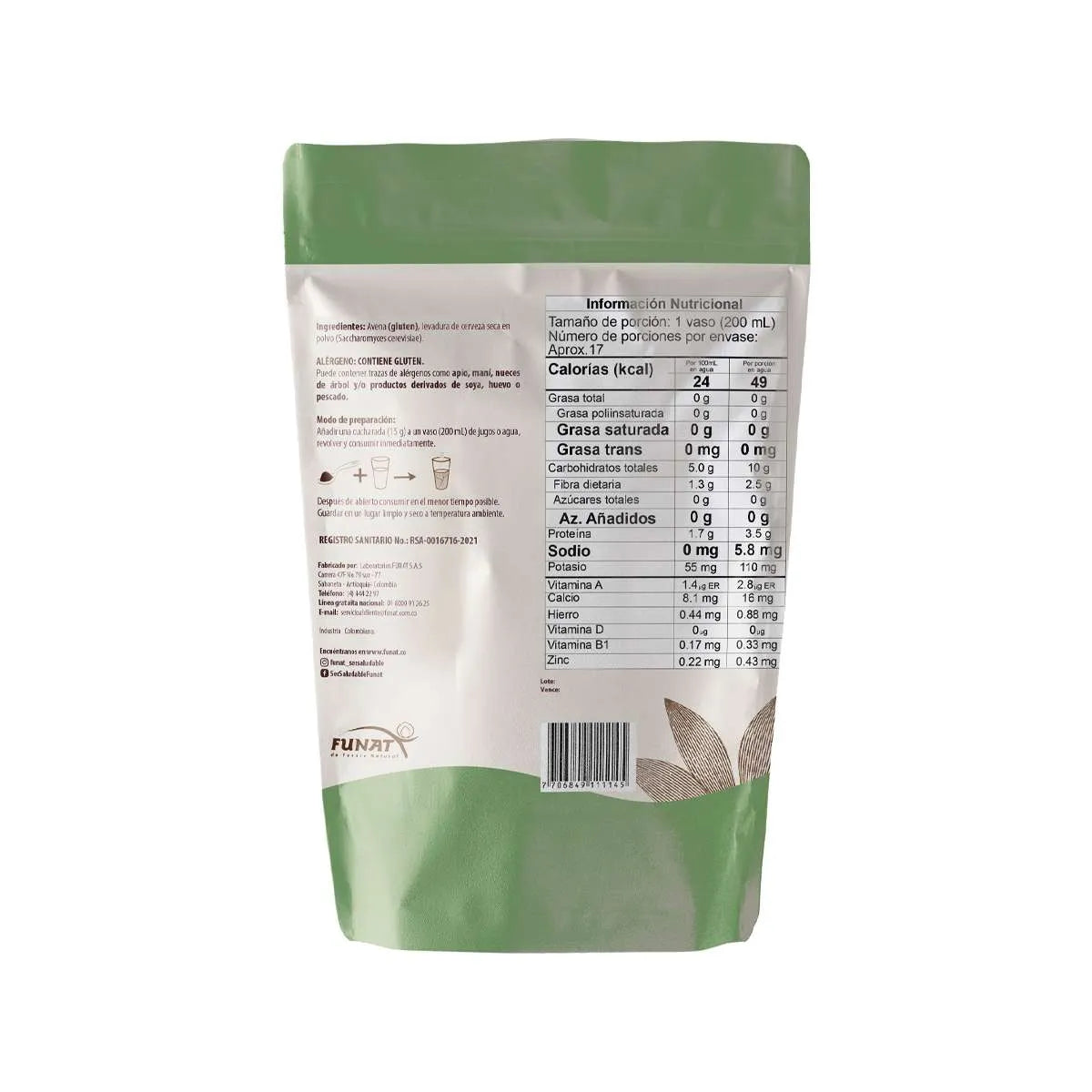 LEVADURA POLVO BOLSA X 250 - imagen adicional 2