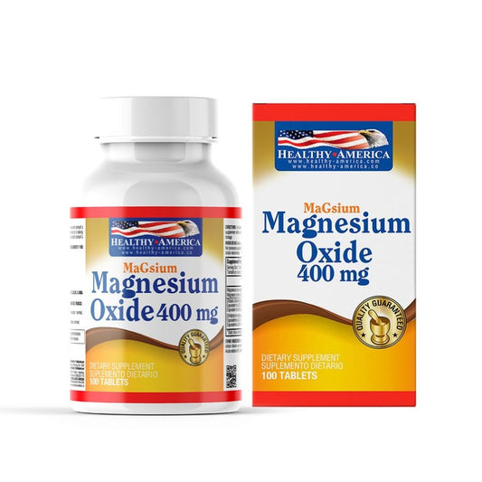Imagen del producto MAGNESIO OXIDE 400 MG x 100 TAB HA de Healthy America en Giravital