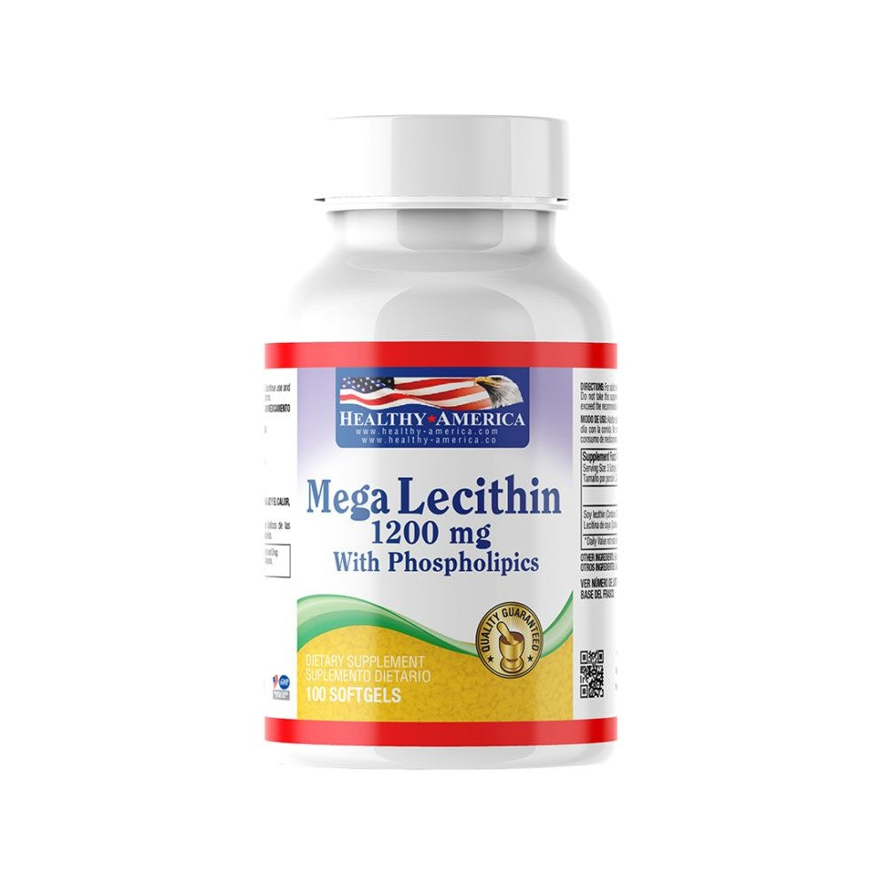 Imagen del producto MEGA LECITHINA 1200 MG x 100 PERLA HA de Healthy America en Giravital