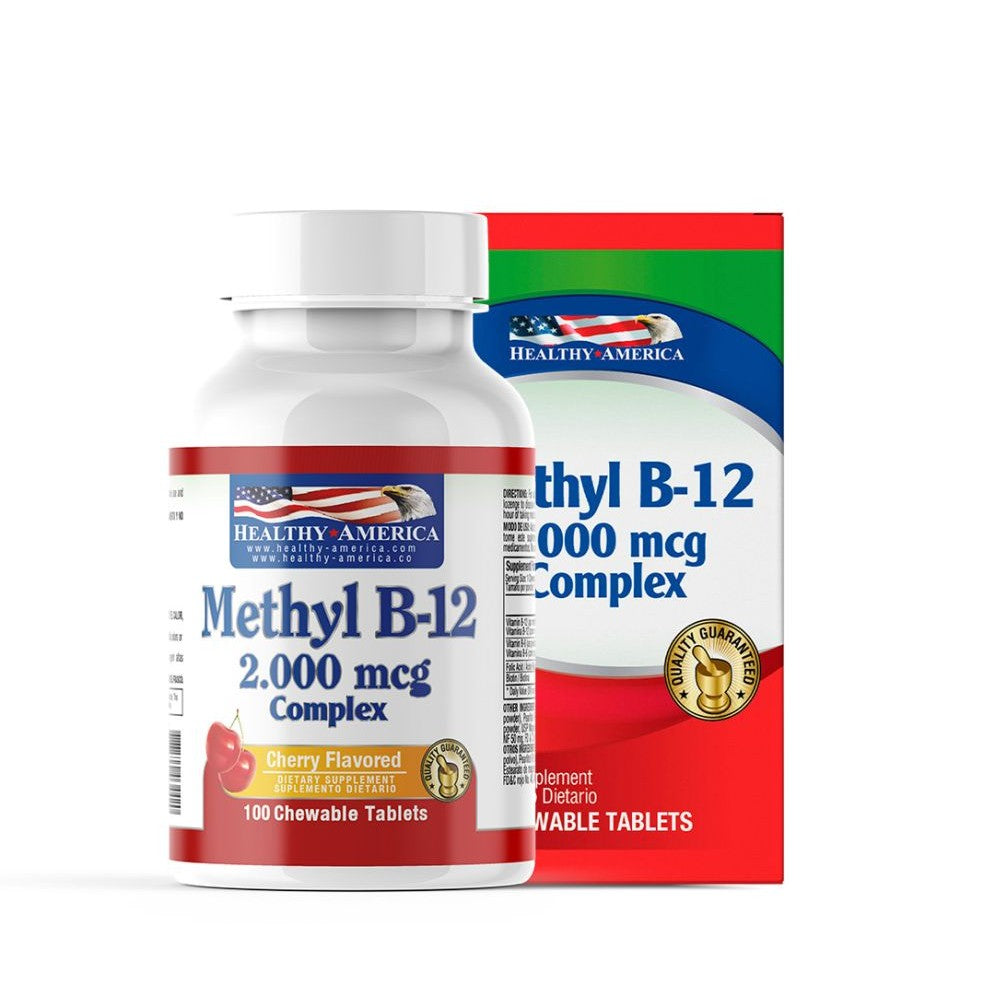 Imagen del producto METHYL B-12 2.000 100 SUBLINGUAL de Healthy America en Giravital