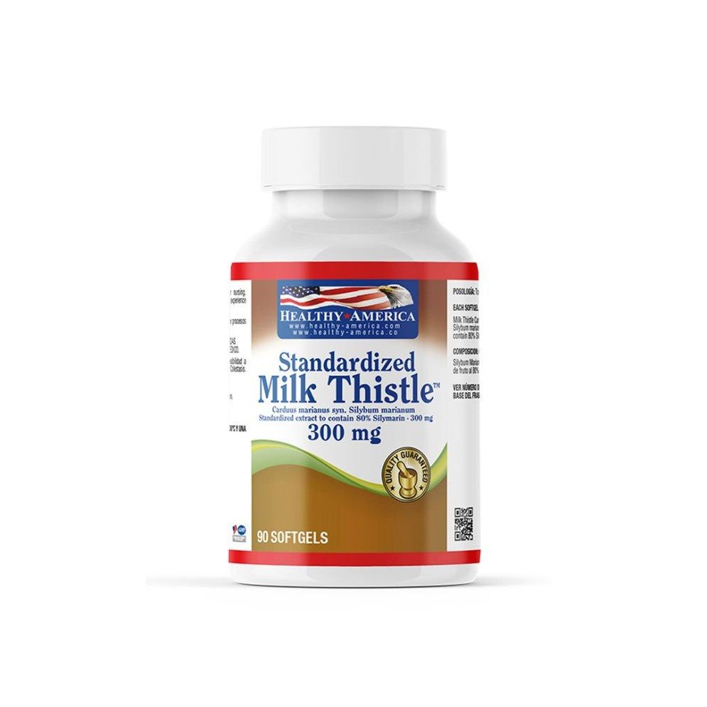 Imagen del producto MILK THISTLE 300 MG x 90 softgels de Healthy America en Giravital