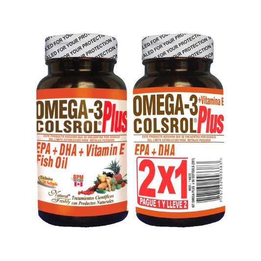 OMEGA 3 + VITAMINA E X 50 PERLAS 2X1 FREHSLY - FRESHLY