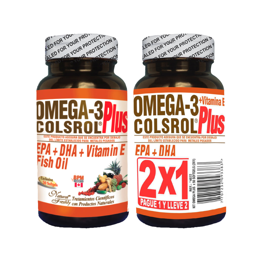 OMEGA 3 + VITAMINA E  X 50 PERLAS 2X1 FREHSLY