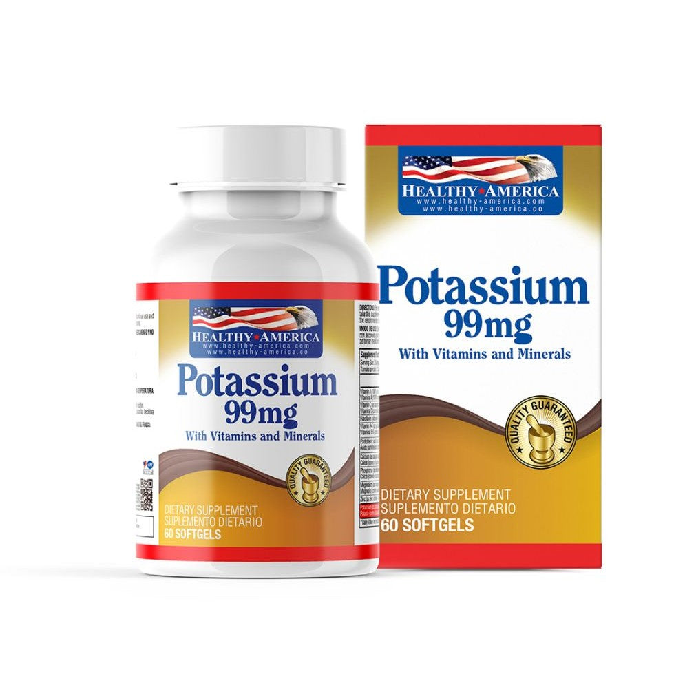Imagen del producto POTASIO 99 MG CON VIT Y MIN x 60 SOFG HA de Healthy America en Giravital