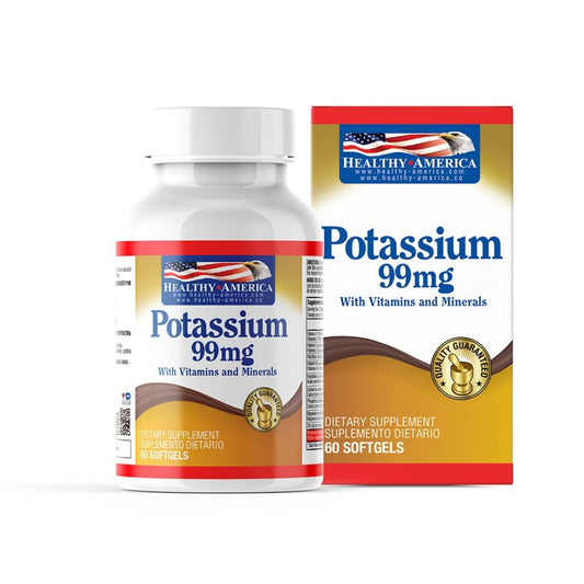 Imagen del producto POTASIO 99 MG CON VIT Y MIN x 60 SOFG HA de Healthy America en Giravital