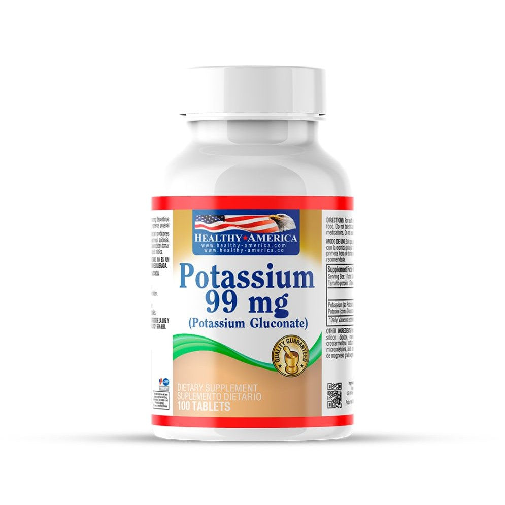 Imagen del producto POTASIO 99 MG x 100 TAB HA de Healthy America en Giravital