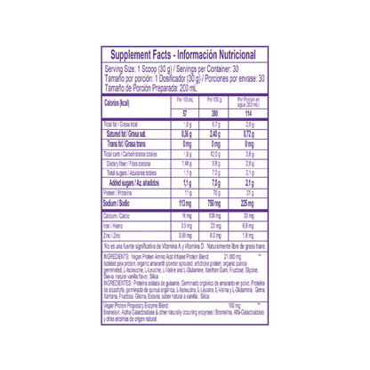 PROTEINA VEGANA 910GR - imagen adicional 2