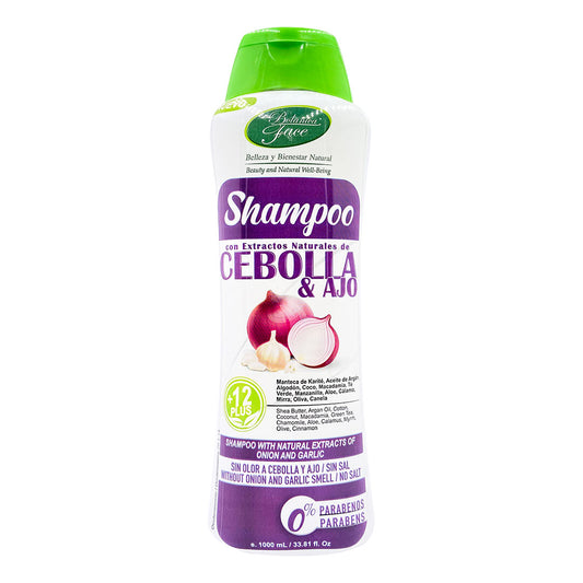 Imagen del producto SHAMPO AJO Y CEBOLLA x 1000 ml CON EXTRACTOS de Botanica Face en Giravital