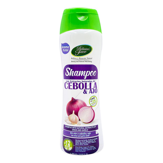 Imagen del producto SHAMPO AJO Y CEBOLLA x 500 ml CON EXTRACTOS NATURA de Botanica Face en Giravital