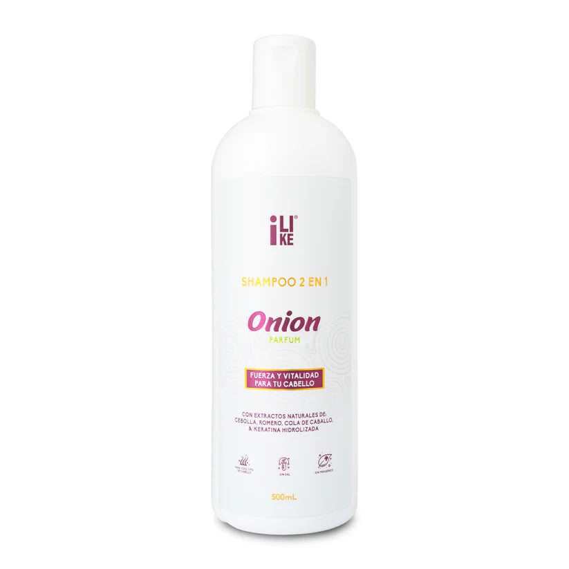 SHAMPO 2 EN 1 DE CEBOLLA I LIKE X 500 ML