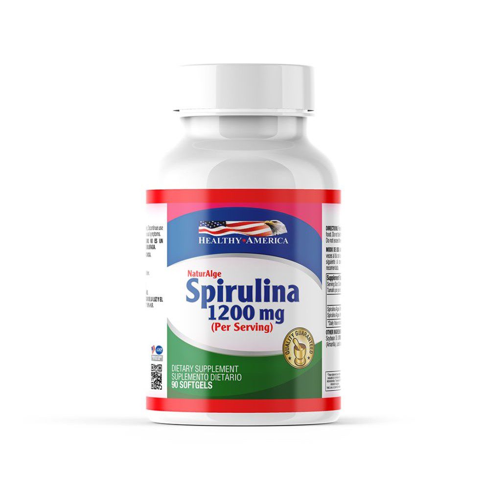 SPIRULINA LIQUIDA 1200 MG X 90 SOF - HEALTHY AMERICA
