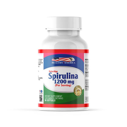 SPIRULINA LIQUIDA 1200 MG X 90 SOF - HEALTHY AMERICA