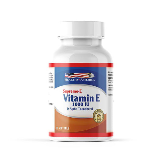 SUPREME VITAMINA E 1000 IU X 50 SOFGELS HA - HEALTHY AMERICA