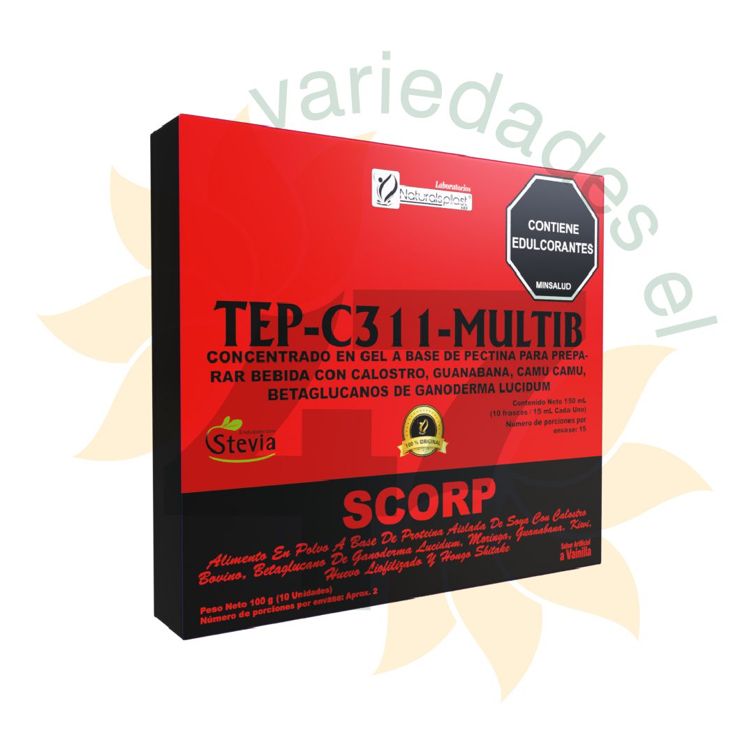 TERCELL ROJA MULTIB SCORP X 20 TAPA DURA - NATURALSPLAST