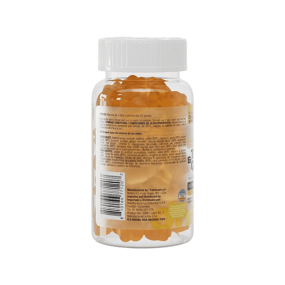TURMERIC & GINGER GUMMES X 60 - imagen adicional 3